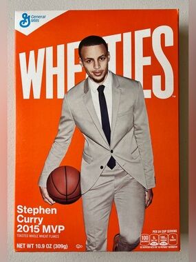 Stephen Curry 2015 MVP New Unopened Full Wheaties Box Steph Curry NBA Basketball